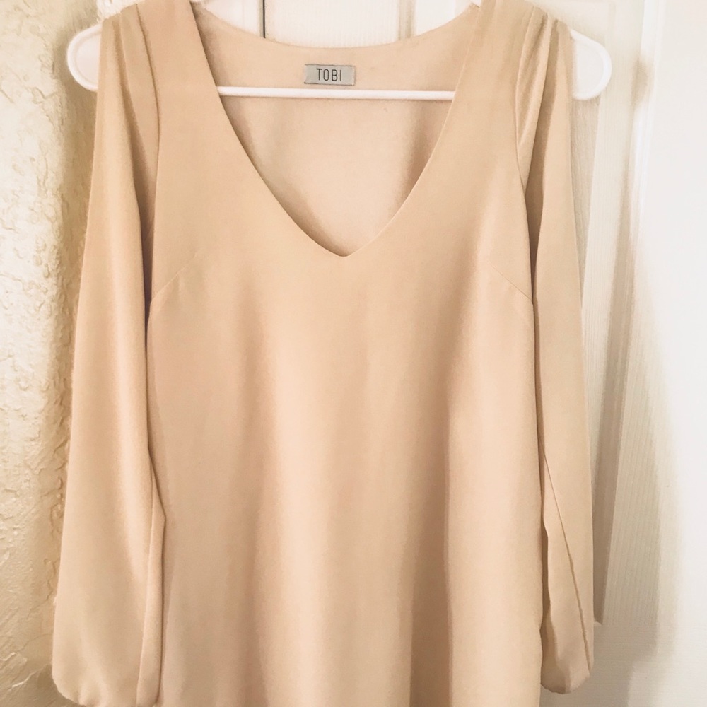 Micro mini dress with shoulder cut outs